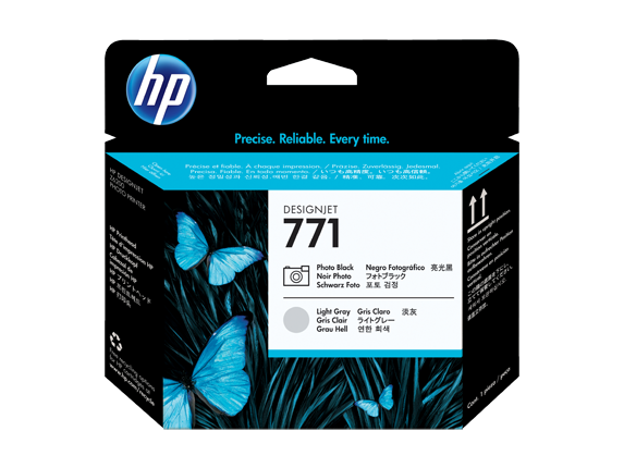 HP 771 Fotoğraf Siyahı/Açık Gri DesignJet Baskı Kafası (CE020A)