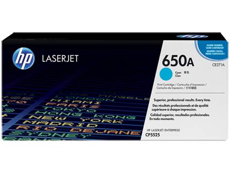 HP 650A Camgöbeği Orijinal LaserJet Toner Kartuşu (CE271A)