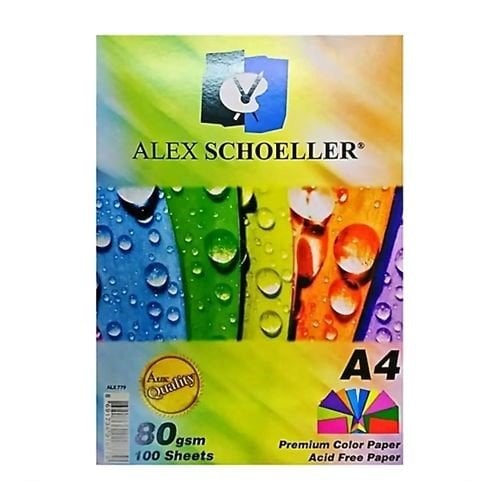 Alex Schoeller  A4 Renkli Fotokopi Kağıdı 100'lü