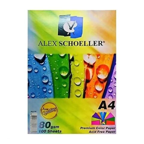 Alex Schoeller  A4 Renkli Fotokopi Kağıdı 100'lü