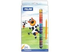 Milan PLASTIPASTEL Pastel Boya Kalemi 24'lü