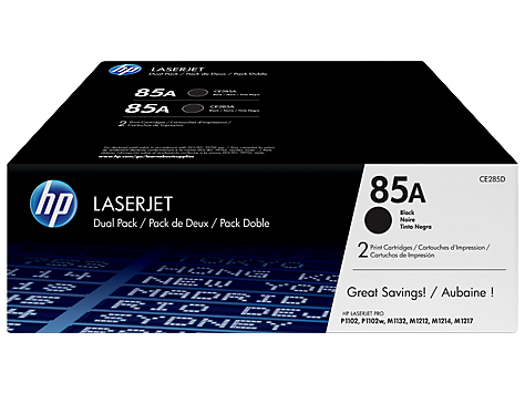 HP 85A 2'li Paket Siyah Orijinal LaserJet Toner Kartuşları (CE285AD)