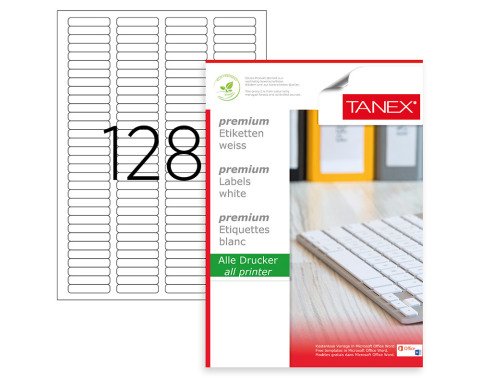 Tanex TW-2096 Laser Etiket 43.2x85mm