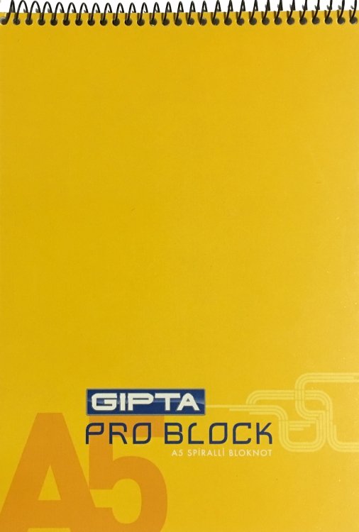 Gıpta Pro Block Spiralli Bloknot A5 Kareli