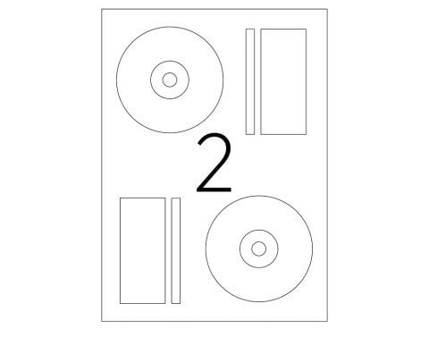 Tanex TW-2116 Laser Etiket 118x37mm Cd 2'li