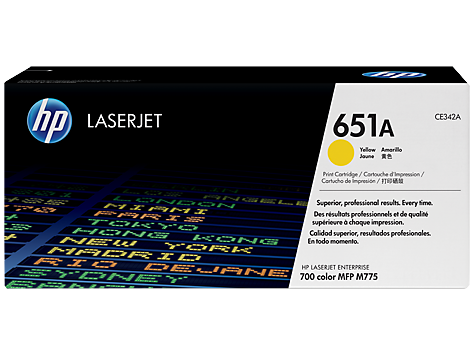 HP 651A Yellow Original LaserJet Toner Cartridge (CE342A)