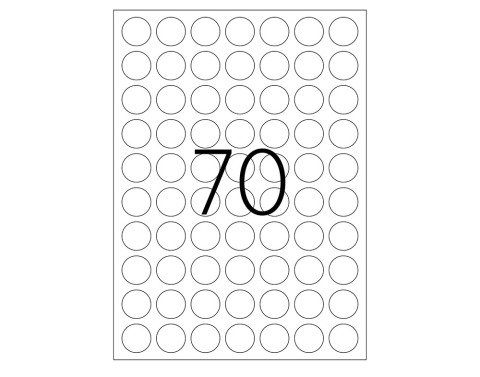 Tanex TW-2125 Laser Etiket Ø25mm