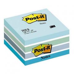 Post-it® Küp Not, Mavi Tonları, 450 yaprak, 76x76mm