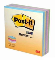 Post-it® Küp Not, Pastel Renkler, 225 yaprak, 76mm76mm