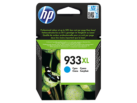 HP 933XL Yüksek Kapasiteli Camgöbeği Orijinal Mürekkep Kartuşu (CN054AE)