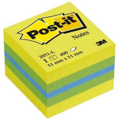 Post-it® Not, Mini Küp, Sarı Tonları, 400 yaprak, 52x52mm
