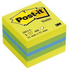 Post-it® Not, Mini Küp, Sarı Tonları, 400 yaprak, 52x52mm