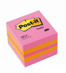 Post-it® Not, Mini Küp, Pembe Tonları, 400 yaprak, 52x52mm