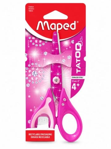 Maped Tatoo Çocuk Makası 13 cm Paslanmaz Çelik Okul Makası