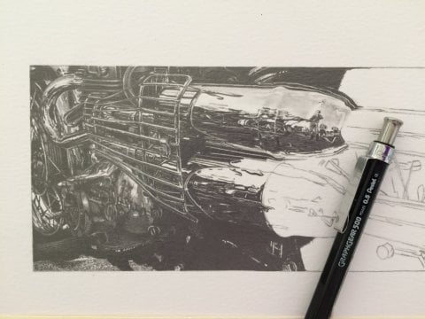 Pentel PG525 Graphgear 500 Teknik Çizim Versatil Kalem 0,5 mm