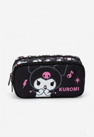 Kuromi 4'lü Okul Çanta Seti - Sırt Çantası, Beslenme Çantası, Kalemlik ve Matara