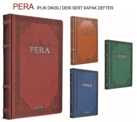 Pera 13x21 Deri Kapak Defter 120yp.Çizgisiz