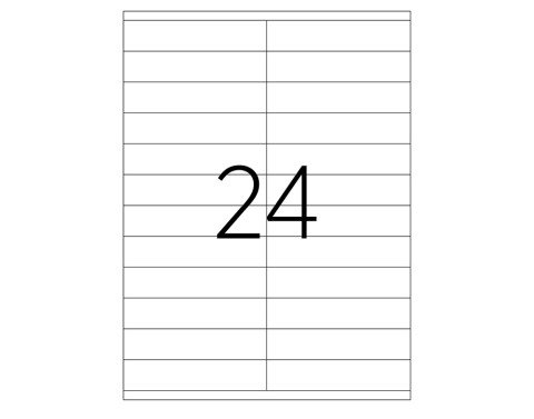 Tanex TW-2224 Laser Etiket 105X23mm