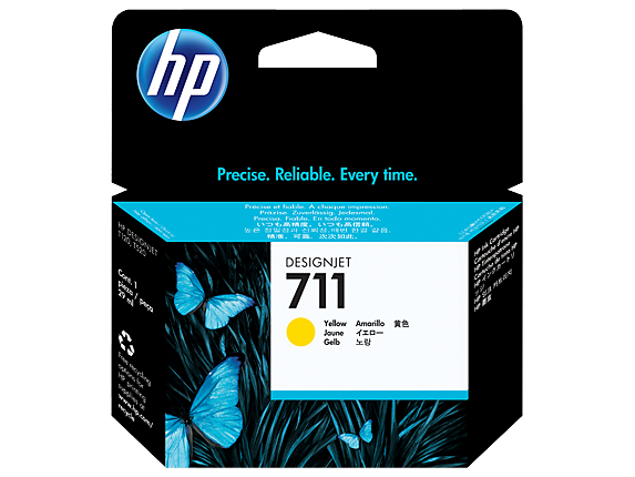 HP 711 29-ml Yellow Ink Cartridge (CZ132A)
