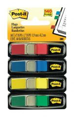 Post-it® Index,4 renk x 35 adet, Siyah Dispenserli