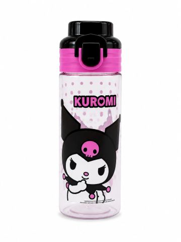 Kuromi Çocuk Matara Suluk 500 ML Siyah Pembe