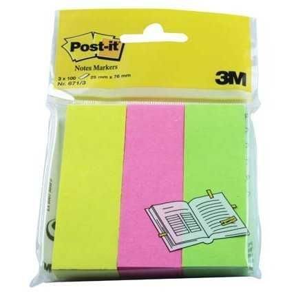 Post-it® Not Sayfa İşareti, 3 Renk x 100 yaprak