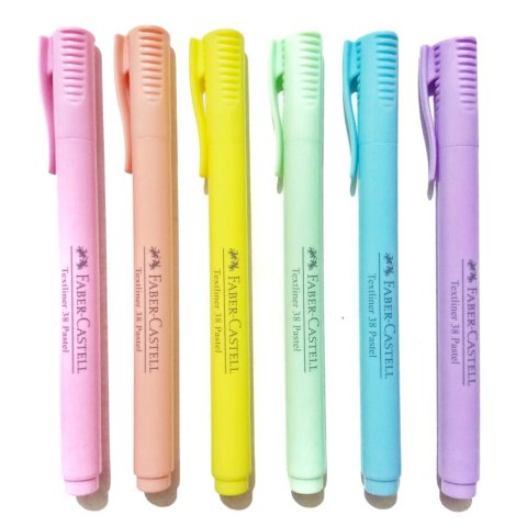 Faber Castell Fosforlu Kalem 38 Pastel Mavi