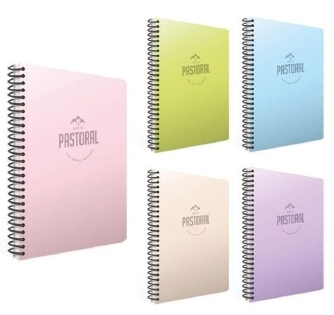Pastoral A4 Spiralli PP Kapak Defter 96YP Kareli