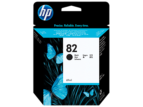 HP 82 69 ml Siyah DesignJet Mürekkep Kartuşu (CH565A)