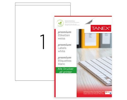 Tanex TW-2294 Laser Etiket 210x294.86mm