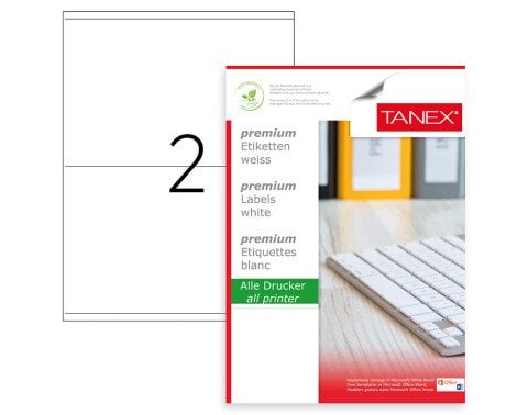 Tanex TW-2302 Laser Etiket 210x140mm