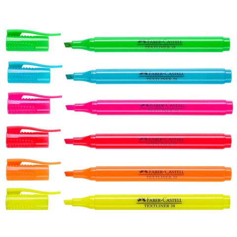 Faber Castell Fosforlu Kalem 38 Floresan Mavi