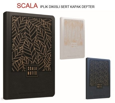 Scala Notes 13x21 Sert Kapak Defter 120yp.Çizgisiz