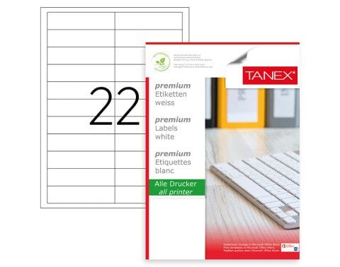 Tanex TW-2320 Laser Etiket 90x25mm