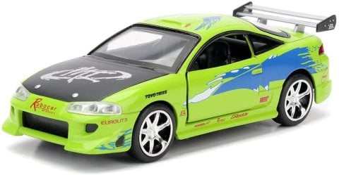 Fast & Furious 1:24 Brian's 1995 Mitsubishi Eclipse Model Araba
