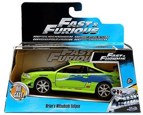 Fast & Furious 1:24 Brian's 1995 Mitsubishi Eclipse Model Araba