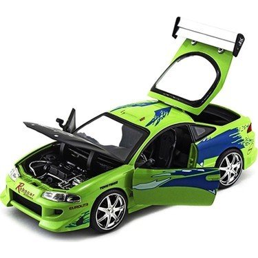 Fast & Furious 1:24 Brian's 1995 Mitsubishi Eclipse Model Araba