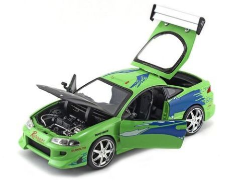 Fast & Furious 1:24 Brian's 1995 Mitsubishi Eclipse Model Araba