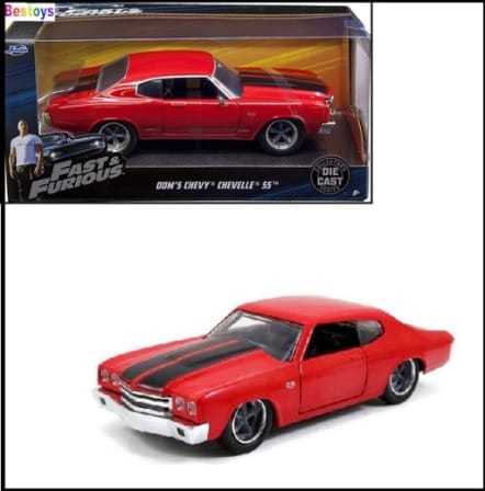 Fast & Furious 1:24 Dom's Chevy Chevelle 55 Model Araba