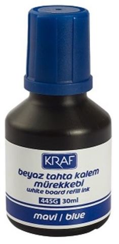 Kraf Beyaz Tahta Kalem Mürekekbi 30ml Mavi