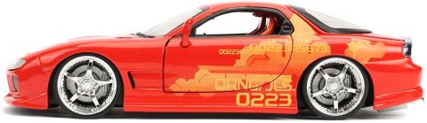 Fast & Furious 1:24 Orange JLS Mazda RX-7 Model Araba