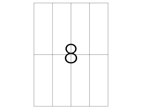 Tanex TW-2525 Laser Etiket 52.5x148.5mm
