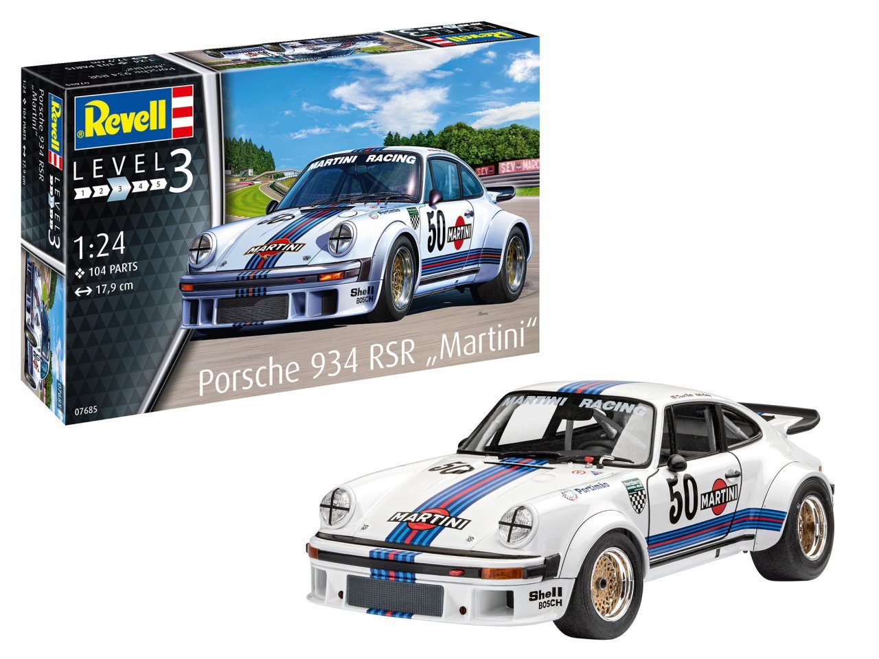 Revell Model Set Porsche 934 RSR Martini 67685