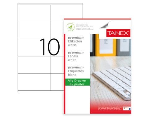 Tanex TW-2610 Laser Etiket 105x57mm