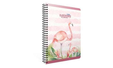 Flamingo Spiralli Sert Kapak Defter 19x26 100YP. Çizgili