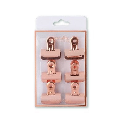 Pyrus Spring Clips Kağıt Kıskacı 6'lı Pembe