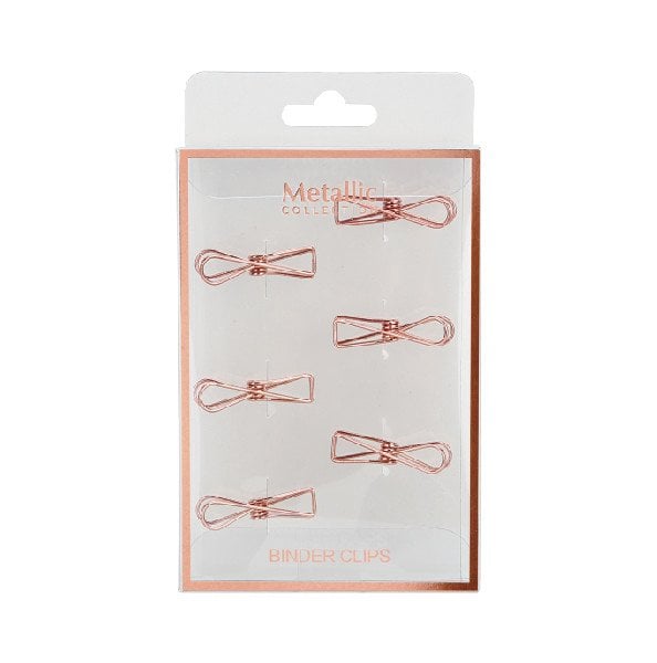 Pyrus Kelebek Kağıt Kıskacı 6'lı Pembe