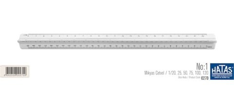 Hatas Mikyas Cetveli NO:1 1/20,25,50,75,100,125