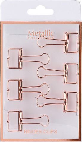 Pyrus Kağıt Kıskacı 6'lı Rose Gold