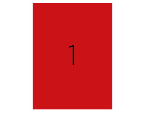 Tanex TW-2000K Laser Etiket Pastel Kırmızı 210x297mm